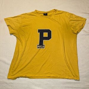 Polo Sport Ralph Lauren VTG 90s Y2K Yellow t shirt men’s L